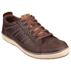 Skechers brown irvin hamell trainers on sale