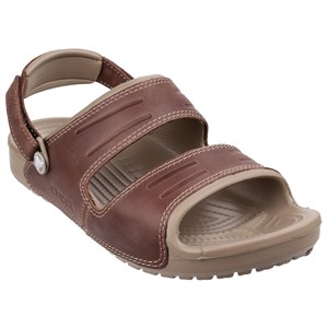 Leather strap crocs hot sale